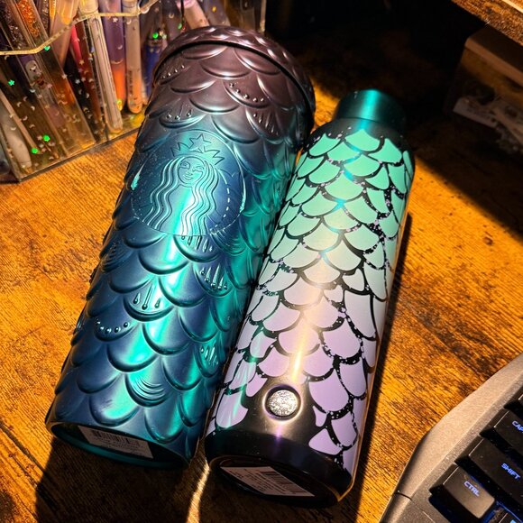 Starbucks Other - Starbucks Mermaid Venti Tumbler & Water Bottle - NEW